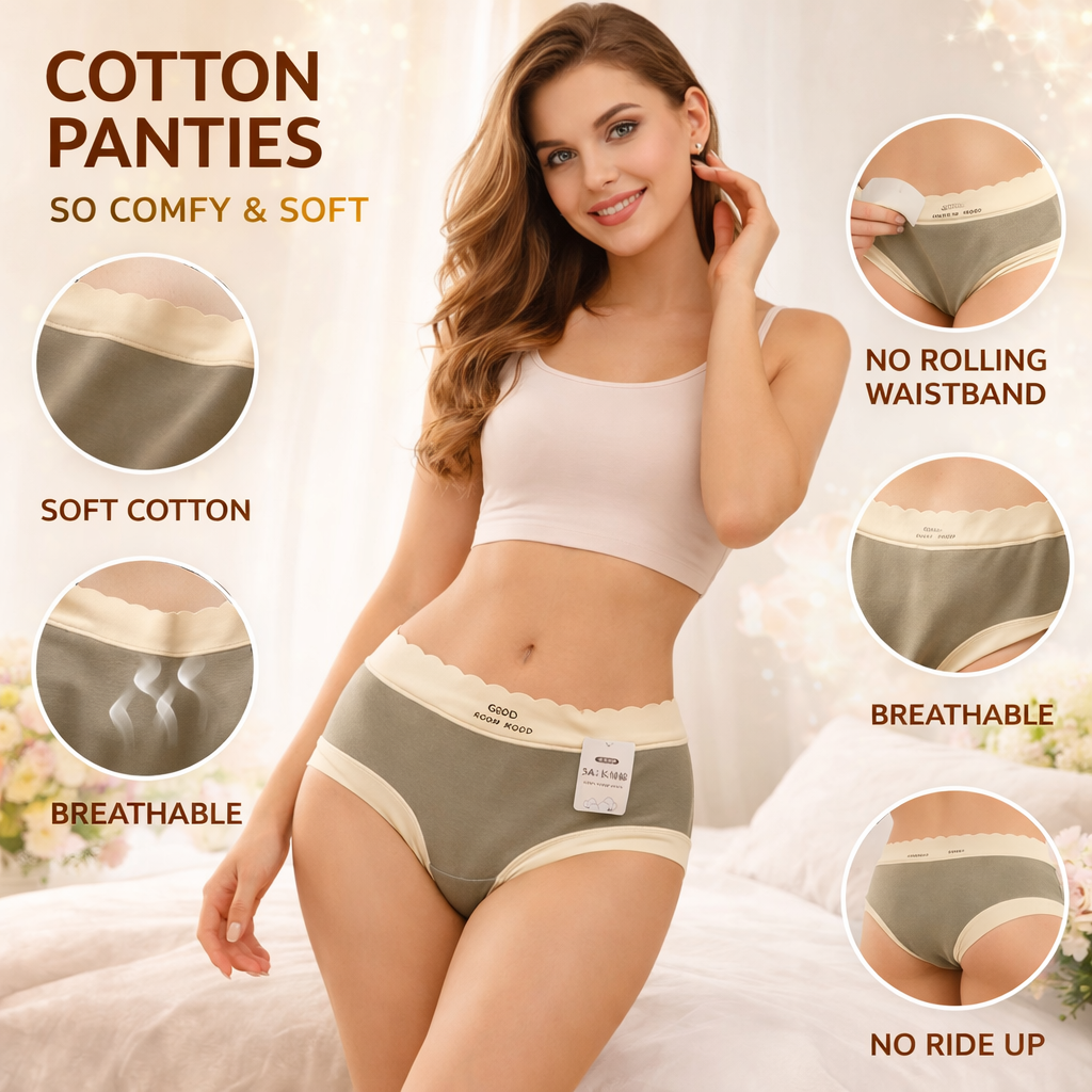 SoftTouch High-Waist Cotton Briefs